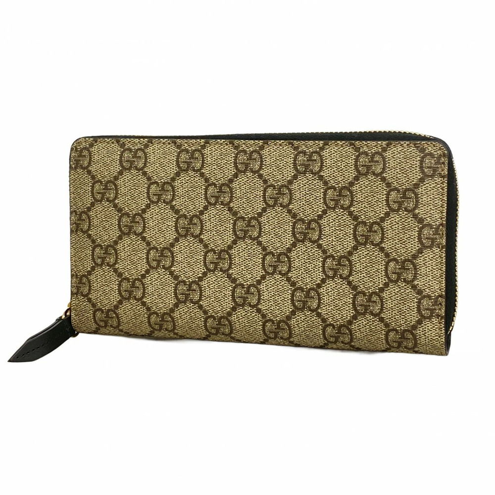 Gucci Long Wallet GG Supreme Brown